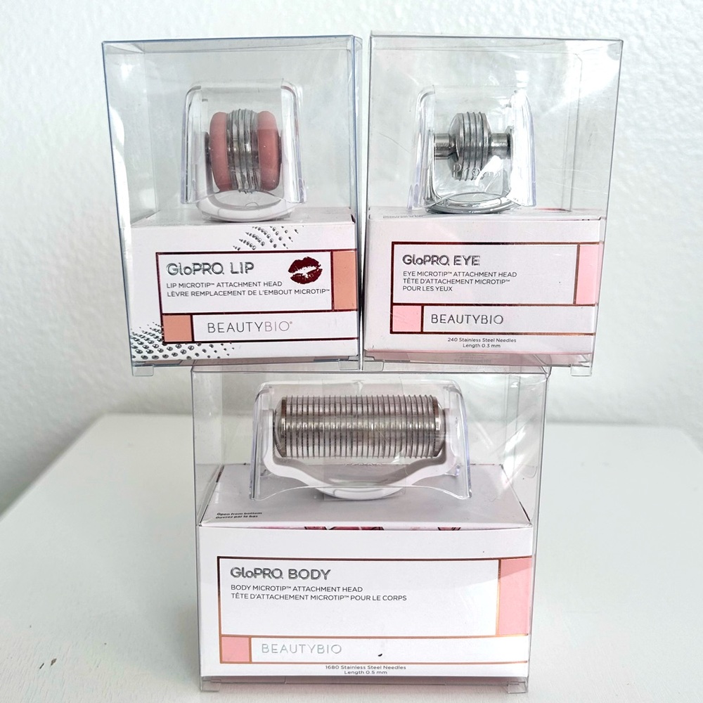 GloPRO Authentic 3 pieces,Body, Lip , Eye Attachment Head Tools